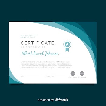 Certificate of appreciation Free Vector