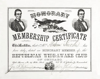 Certificate of membership, Abraham Lincoln | Free Photo Illustration - rawpixel