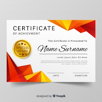 Certificate template
