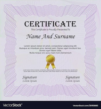 certificate template