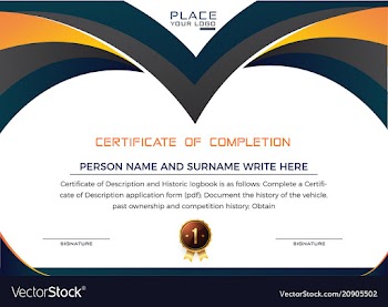 Certificate vector image