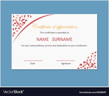 Certificate vector image