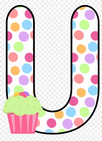 Ch B *✿* Alfabeto Cupcake De Kid Sparkz - Alphabet Letters With Cupcakes Design