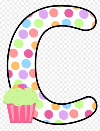 Ch B *✿* Alfabeto Cupcake De Kid Sparkz - Alphabet Letters With Cupcakes Design