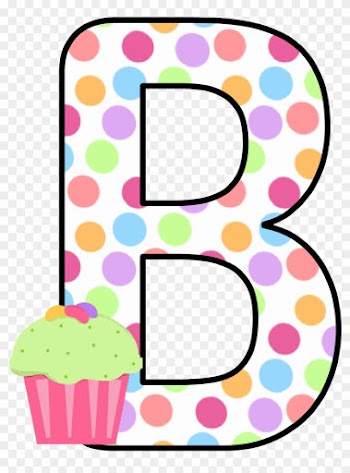 Ch B *✿* Alfabeto Cupcake De Kid Sparkz - Cupcakes Letters Clip Art