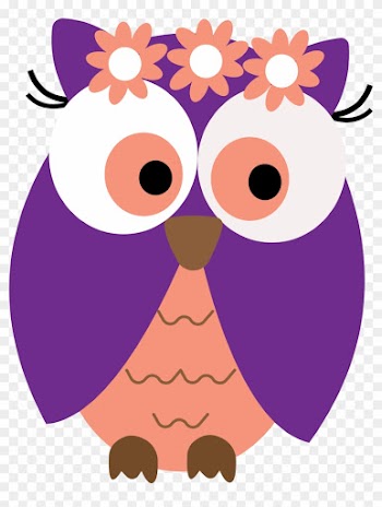 Ch B *✿* Graduation Owls Owl Card Clipart Free Clip - Flower Owl Clipart