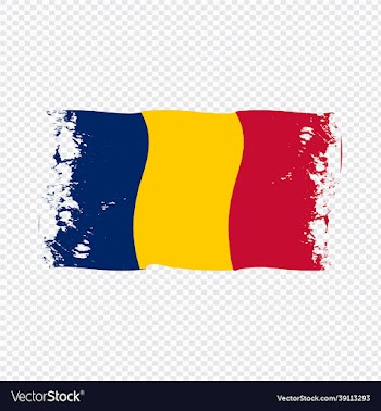 chad country transparent wavy flag grunge brush pn