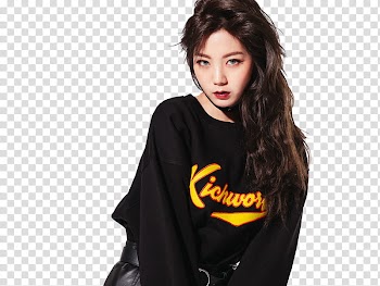 CHAE EUN, woman wearing black crew-neck sweater transparent background PNG clipart