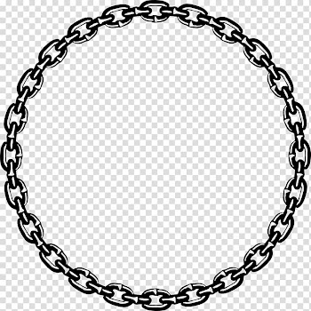 Chain , circle frame transparent background PNG clipart