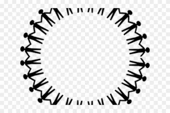 Chain Clipart Circle - People Holding Hands Clipart Transparent