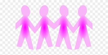 Chain Clipart Paper Doll - Paper People Chain Png