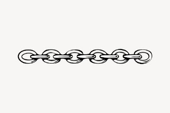 Chain drawing, vintage object illustration | Free PSD - rawpixel