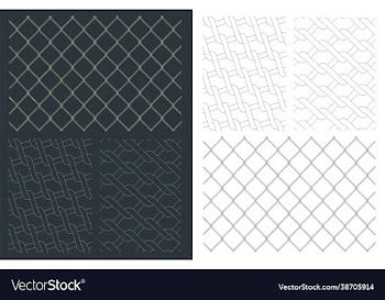 chain link fence drawings mini set