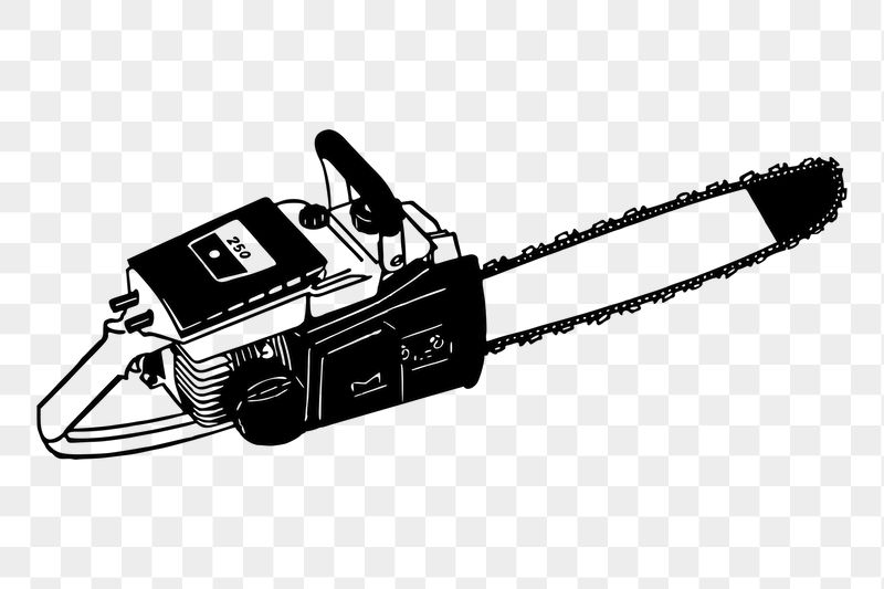 Chainsaw tool png sticker illustration, | Free PNG - rawpixel