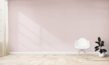 Chair and a plant against a pink | Free PSD Mockup - rawpixel