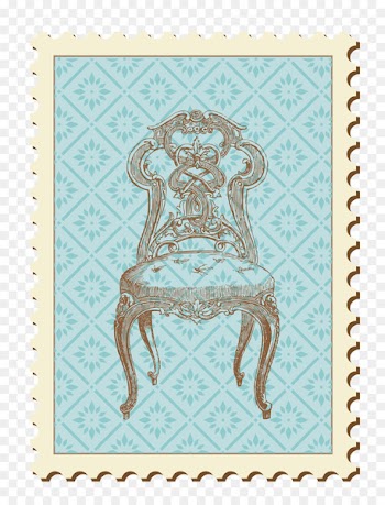 Chair Antique furniture Clip art - Vector seat stamp material 