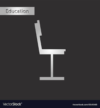 Chair black and white style icon vector image