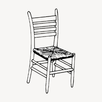 Chair clipart, vintage furniture illustration | Free Vector - rawpixel