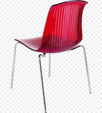 Chair, Plastic, Eames Lounge Chair, Red PNG