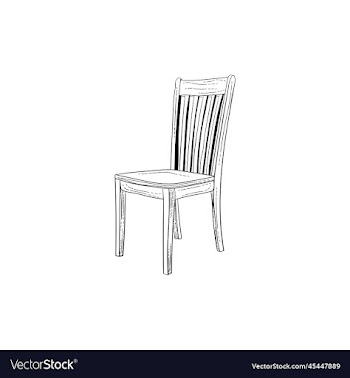 chair sit line art design