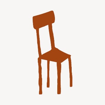 Chair sticker, cute doodle in colorful | Free PSD Illustration - rawpixel