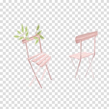 Chair Table Watercolor painting Illustration, Cartoon Seat transparent background PNG clipart