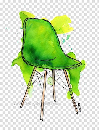 Chair Watercolor painting Illustration, chair transparent background PNG clipart