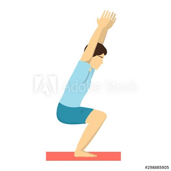 Chair yoga pose