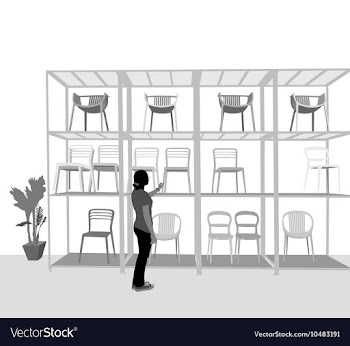 Chairs style vector image