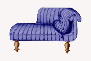 Chaise lounge clipart, vintage furniture | Free Vector - rawpixel