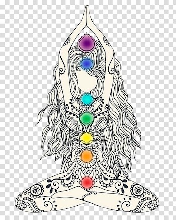 Chakra gates avatar illustration, Chakra Healing Reiki Meditation Energy, Yoga beauty line transparent background PNG clipart