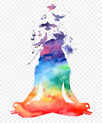 Chakra Meditation Watercolor painting Yoga - Yoga 