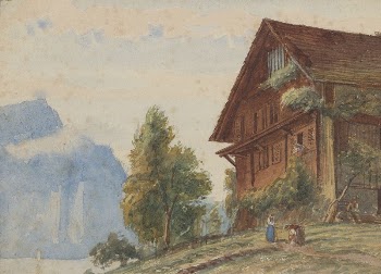 Chalet with figures | Free Photo - rawpixel
