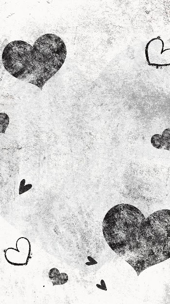Chalk heart mobile wallpaper, grunge | Free Photo - rawpixel
