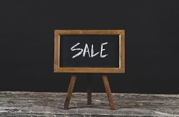 Chalkboard Sale Sign In wood Frame