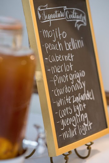 Chalkboard With Beige Wooden Frame