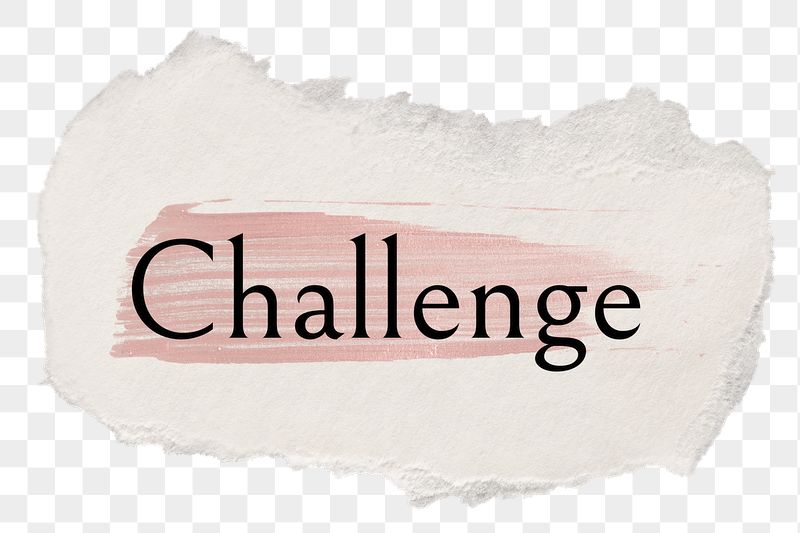Challenge png ripped paper word | Free PNG - rawpixel