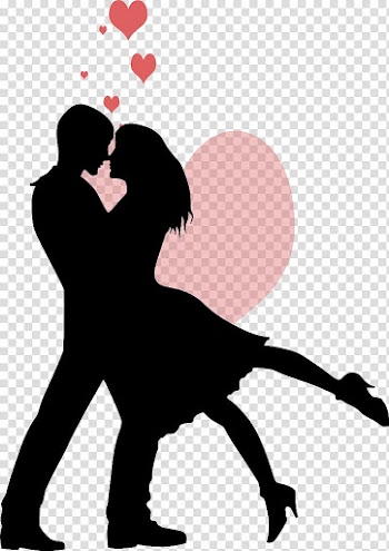 CHAMARIPA Fashion Gift, Couple Silhouette transparent background PNG clipart