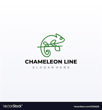 chameleon logo design