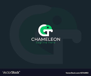chameleon logo design - animal logo design