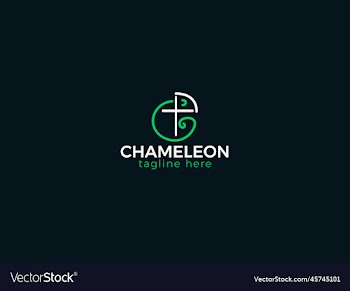 chameleon logo design - animal logo design