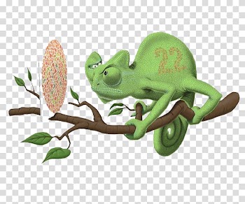 Chameleons Canvas print Art Illustration, Simple color blind chameleon transparent background PNG clipart
