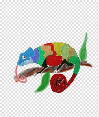 Chameleons Lizard Reptile Illustration, Colored chameleon transparent background PNG clipart