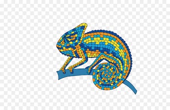 Chameleons Lizard Reptile - Mosaic color chameleon 