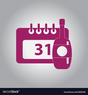 Champagne bottle christmas vector image