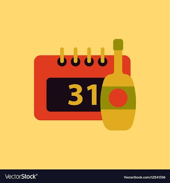 Champagne bottle christmas vector image