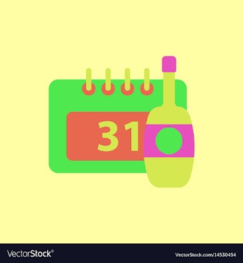 Champagne bottle christmas vector image