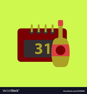 Champagne bottle christmas vector image