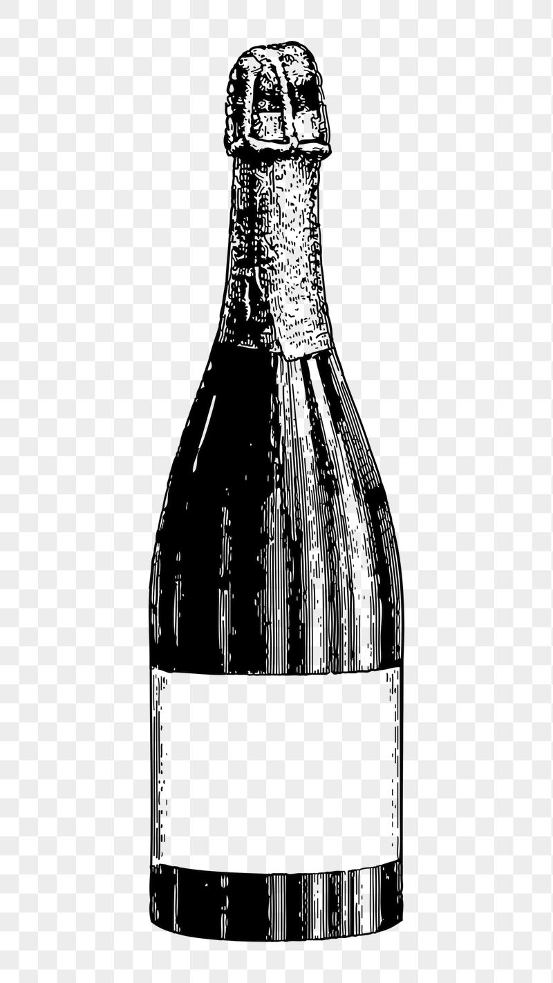 Champagne bottle png sticker, object | Free PNG - rawpixel