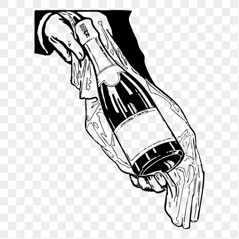 Champagne bottle png sticker, object | Free PNG - rawpixel
